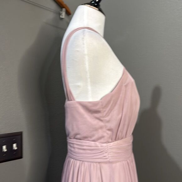 Birdy Grey Pink Halter Kiko Dusty Rose Bridesmaid Wedding Guest Prom Dress - Picture 8 of 14